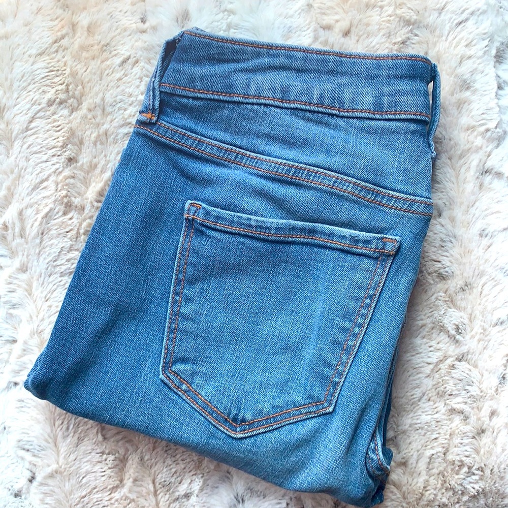 Old Navy Rockstar Mid Rise Distressed Jeans